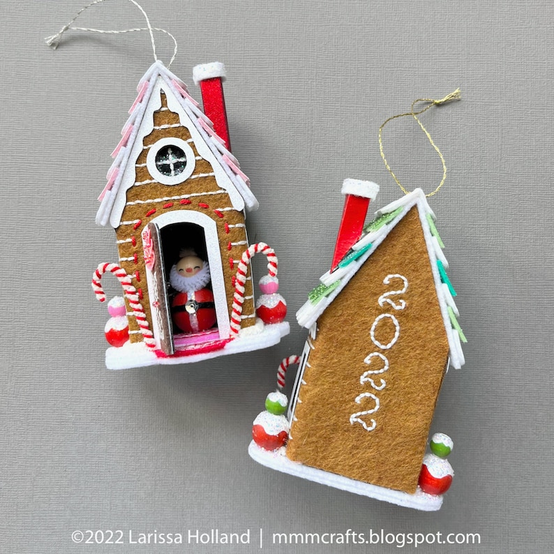 All Through The House PDF pattern, a hand sewn wool felt ornament image 4