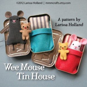 Wee Mouse Tin House PDF pattern image 1