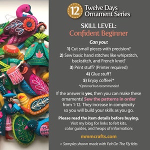 Twelve Days Series COMPLETE 1-12 PDF Pattern Bundle: A discounted set of all twelve patterns plus bonus material image 7