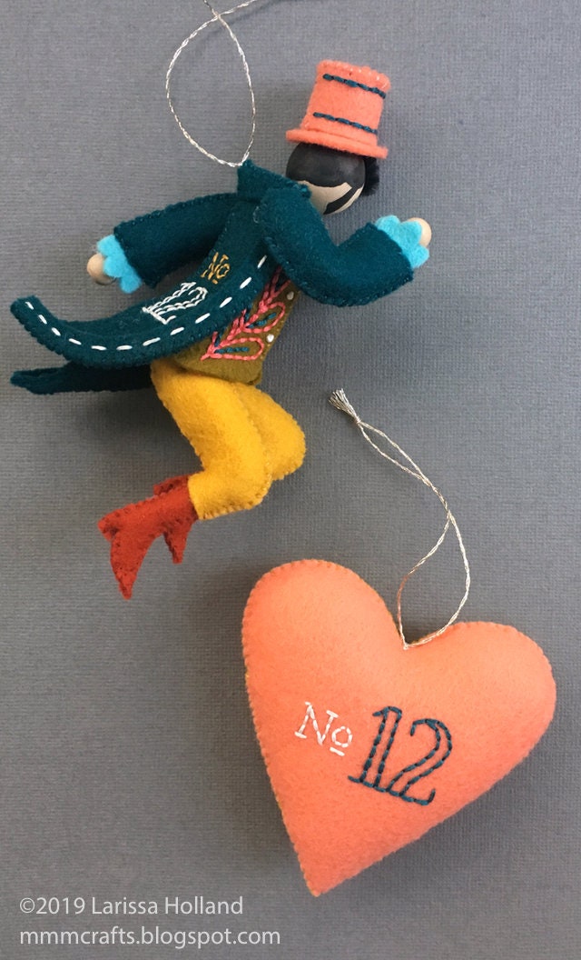 Lord A-leaping PDF Pattern for a Hand Sewn Wool Felt Ornament - Etsy