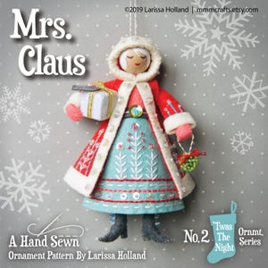 PDF Pattern, ein handgenähtes Ornament aus Wollfilz