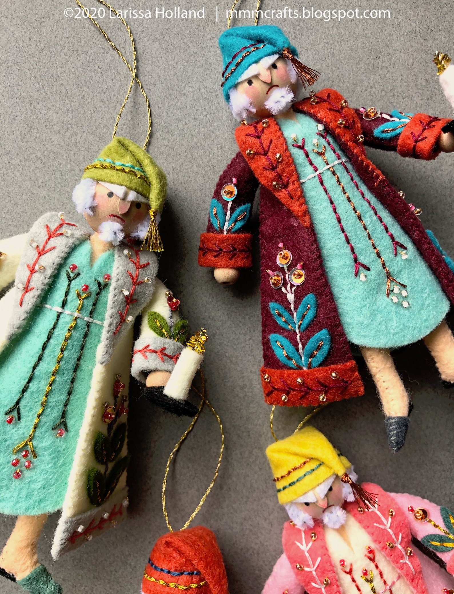 Mr. Scrooge PDF pattern a hand sewn wool felt ornament | Etsy