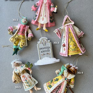 Ghost of Christmas yet to Come PDF Pattern, a Hand Sewn Wool Felt