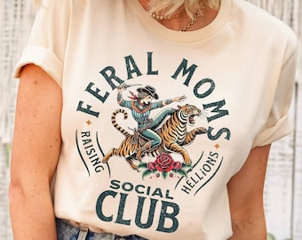 Camiseta del club social de mamás salvajes, regalo de mamá salvaje, esposa salvaje de alguien, camiseta de vida de mamá, ropa de mamá de moda, camiseta gráfica divertida de moda, camiseta genial para mamá