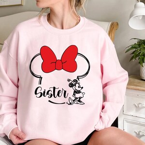Custom Name Disney Family Matching Trip Sweatshirt, Mickey Minnie Sweater,Disney Mickey and Minnie Birthday Family Sweat,Disneyland Birthday bild 6
