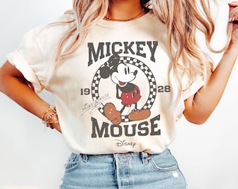 Comfort Colors® Retro Mickey Mouse Shirt,Disney Trip Shirt, Disneyland Mickey Shirt, Disney Vacation Shirt, Classic Mickey Tee,Magic Kingdom