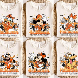 Custom Halloween on the High Seas Disney Cruise Shirt, Disney Mickey and Friends Halloween Matching Shirt,Family Trip 2025 Spooky Cruise Tee