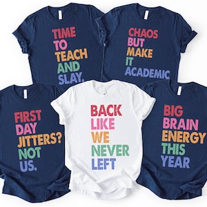 Custom Back To School Teacher Shirts, Matching Funny Gen Z Shirt, Custom Gen Z Teacher Team Shirts, First Day of School Teacher Group Shirt