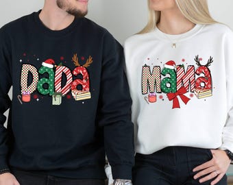 Personalized Christmas Name Sweatshirt,Family Christmas Sweatshirt,Matching Xmas,Christmas Gift,Christmas Crew Sweat,Family Christmas Outfit
