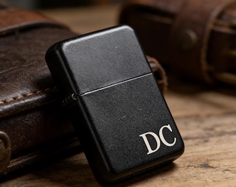 Engraved Lighter for Men, Personalized Groomsmen Gift, Custom Wedding Gift for Groom, Unique Father’s Day Gift for Him