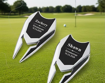 Personalized Golf Divot Tool with Ball Marker, Custom Golf Gift for Men, Unique Golf Accessories, Wedding Gift for Groom,Groomsmen Golf Gift