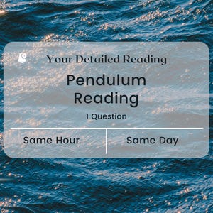 Pendulum Reading, Fast and Reliable Reading, Yes or No Answer, Psychic Reading, Three Question Psychic Reading