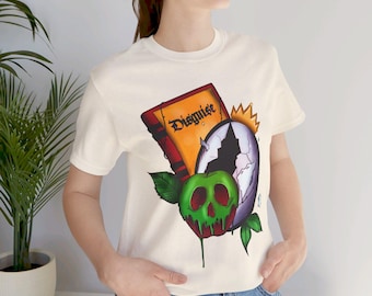 Böse Königin Kurzarm T-Shirt, Disney T-Shirts, Disney Bösewichte T-Shirts, Disney Evil Queen, Disney Geschenke, Disney-Liebhaber.