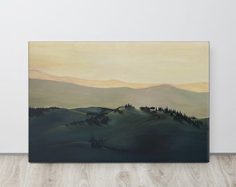 Paisaje de montaña Pintura Lienzo Imprimir
