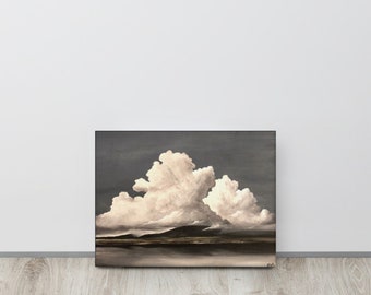 Clouds Landscape Painting Canvas Print