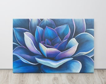 Lotus Painting Canvas Print