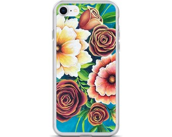 Funda floral para iPhone