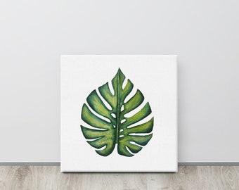 Palm Leaf Pintura Lienzo Print