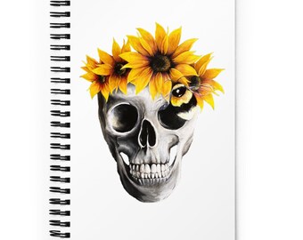 Cuaderno Skull Spiral