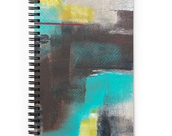 Cuaderno abstracto en espiral