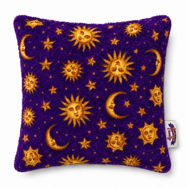 VTG 90s Celestial Decorative Pillow Cases Sun Moon Stars Whimsigoth Set Of 2