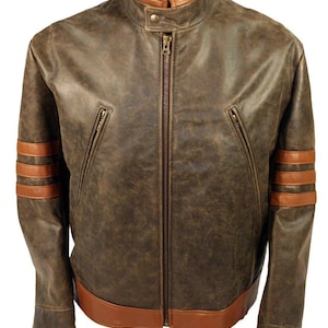 Premium Wolverine Leather Jacket - Hugh Jackman X-Men Origins Replica for Fans