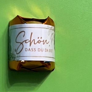 Regalo de anfitrión | Pegatina Besos de Ferrero | Banderol | Boda | Invitado | pequeño regalo l incluido Ferrero Küsschen