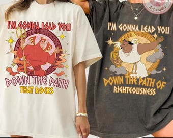 Retro Disney Villain Kronk Angel And Devil Path That Rocks Shirt, The Emperor's New Groove Kronk T-Shirt, WDW Disneyland Family Matching Tee