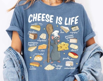 Cheese is Life Remy mouse shirt, Disney Ratatouille Snacks shirt, WDW Disneyland Food & Wine Festival Family vacation matching Tee