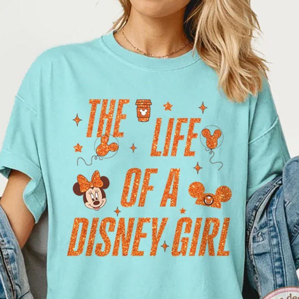 The Life of a Disney Girl Shirt, Disney Minnie Mickey Balloon Shirt, WDW Disneyland trip Tee, Disney trip 2025 shirt, Gift for her