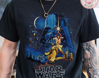 Vintage Star wars shirt, Darth Vader Death Star shirt, Galaxy's Edge trip Tee, WDW Disneyland family matching shirts, Star Wars day Tee