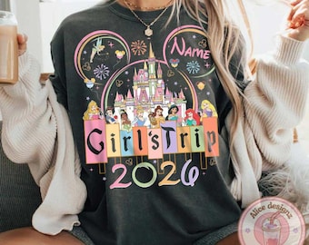 Personalized Disney Girls trip 2026 shirt, Disney Princess Bestie Best friends matching shirts, Magic Kingdom WDW Disneyland group shirts