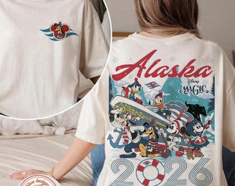 Personalized Alaska Disney Cruise Line shirt, Mickey & friends Alaska Cruise Disney Wonder shirts, Family matching shirts