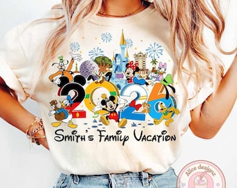 Personalized Disney trip 2026 shirt, Family vacation group matching shirt, WDW Disneyworld Mickey & friends Disney squad Tee