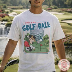Vintage Retro Epcot Center shirt, I thought it was a Golf Ball Mickey Epcot Family matching shirts, Funny Disney Mens Womens shirt image 3