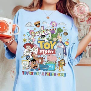 Vintage Toy Story 5 Movie Shirt, Lilypad Buzz Lightyear Woody Jessie Toy Story Land You've Got a Friend In Me shirt WDW Disneyland Tee bild 4