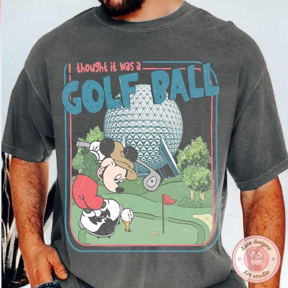 Vintage Retro Epcot Center shirt, I thought it was a Golf Ball Mickey Epcot Family matching shirts, Funny Disney Mens Womens shirt