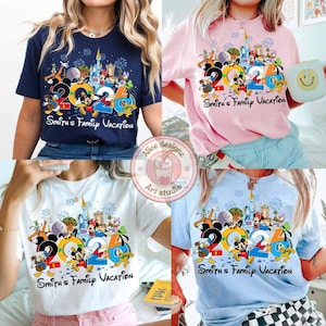 Personalized Disney trip 2026 shirt, Family vacation group matching shirt, WDW Disneyworld Mickey & friends Disney squad Tee image 4