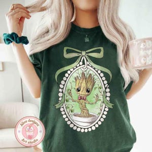 Coquette bow Groot shirt, Baby Groot I am Groot Disney shirt, WDW Disneyland trip tee, Guardian of the galaxy shirt, Disney trip 2025