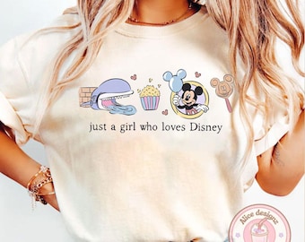 Just a girl who loves Disney shirt, Family vacation group matching shirt, Disneyland Disneyworld Mickey balloon Tee