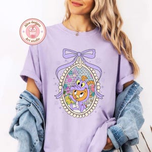 Coquette bow Figment Orange Bird shirt, Epcot trip shirt, Purple Dragon Tee, Epcot Girls trip shirt, WDW Family matching shirts