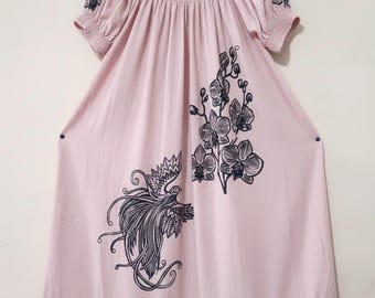 New Design Hand-Stitched Mumu Dress | Polynesian huwaaian Print dress, Island Style trendy