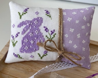 Lavendel Häschen Kreuzstich-Muster PDF