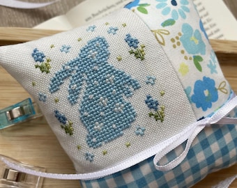 Modèle de point de croix lapin en jacinthe, projet de printemps (PDF)