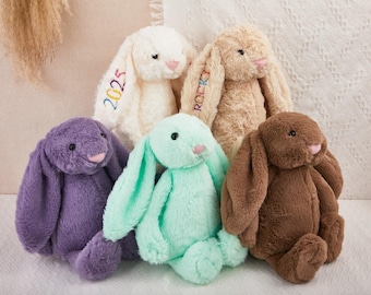 Personalized Plush Bunny Rabbit,Embroidered Bunny Rabbit,Monogrammed Bunny,Bunny Soft Plush Toy,Newborn Baby Gifts,FREE Embroidery