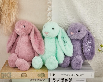 Personalized Embroidered Bunny Rabbit, Personalised Bunny Rabbit Toy,Custom Monogrammed Bunny Rabbit,Personalized Bunny,Bunny Soft Plush Toy