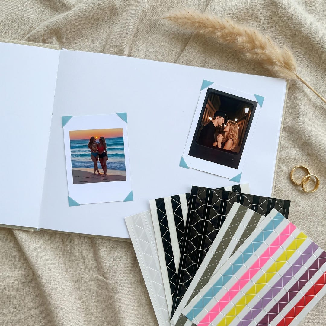 Photo Corners Stickers, Add on Stickers for Fixing Photos, Guestbook ...