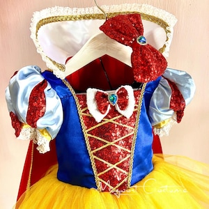 Snow White Princess Costume, Snow White Christmas Dress,Princess Girl Dress,Snow White Birthday