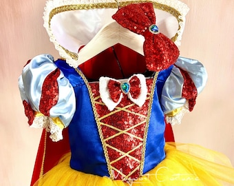 Snow White Princess Costume, Princess Girl Dress