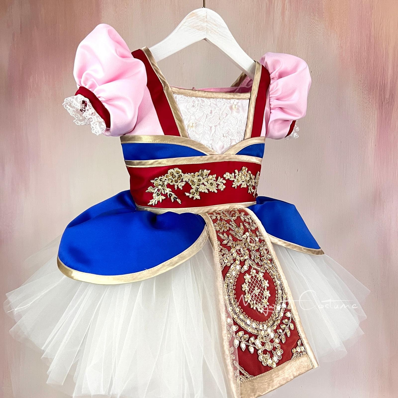 strapless open back dress Mulan Deluxe Adult Costume main image 0